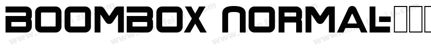 BoomBox Normal字体转换